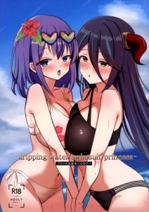 ≪プリコネR≫ 水着姿のミソラやランファが騎士くんにエッチのお誘い♡二人でち〇ぽをしゃぶったり、パイズリする淫乱娘♡アメスも少しだけ登場します！！ww