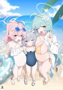 ≪ブルアカ≫ 妊娠、おもらし、噴乳など特殊性癖多めなのブルアカ赤ちゃんIN部作品！ツバキの出産してへその緒で繋がっている赤ちゃんを横に置きながらのセックスはレベル高すぎでしょww